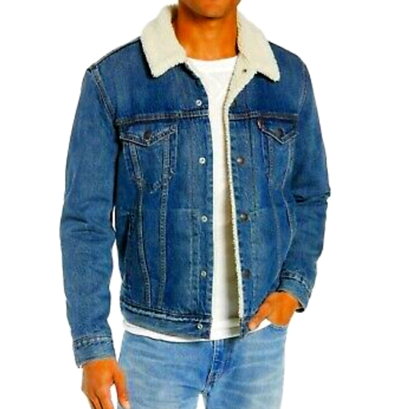Levi's Other - NWT Men's Levi's Denim Sherpa Jacket
